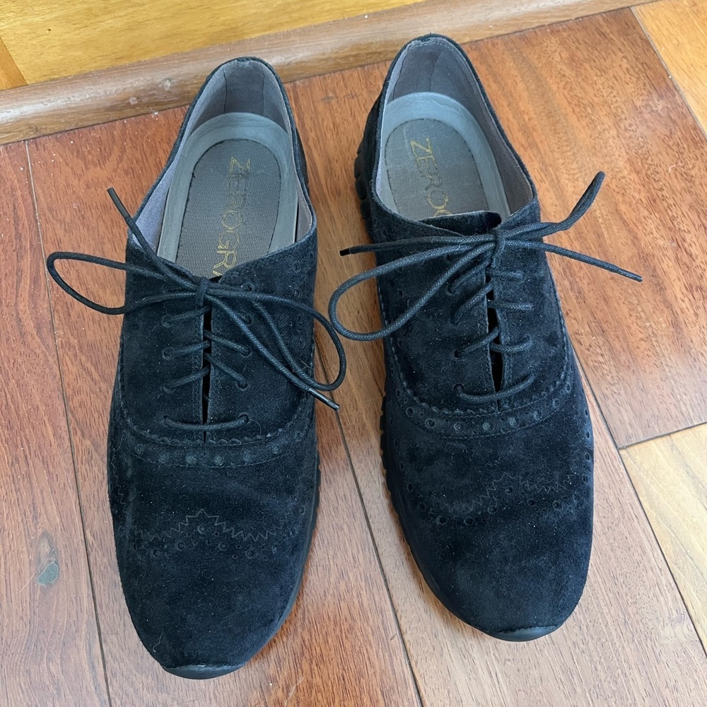 Cole Haan Zerogrand Black WingTip Oxfords Sneakers Women Size 9.5 B - Picture 5 of 11